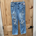 WOMENS VERVET DENIM DIST. JEANS 30