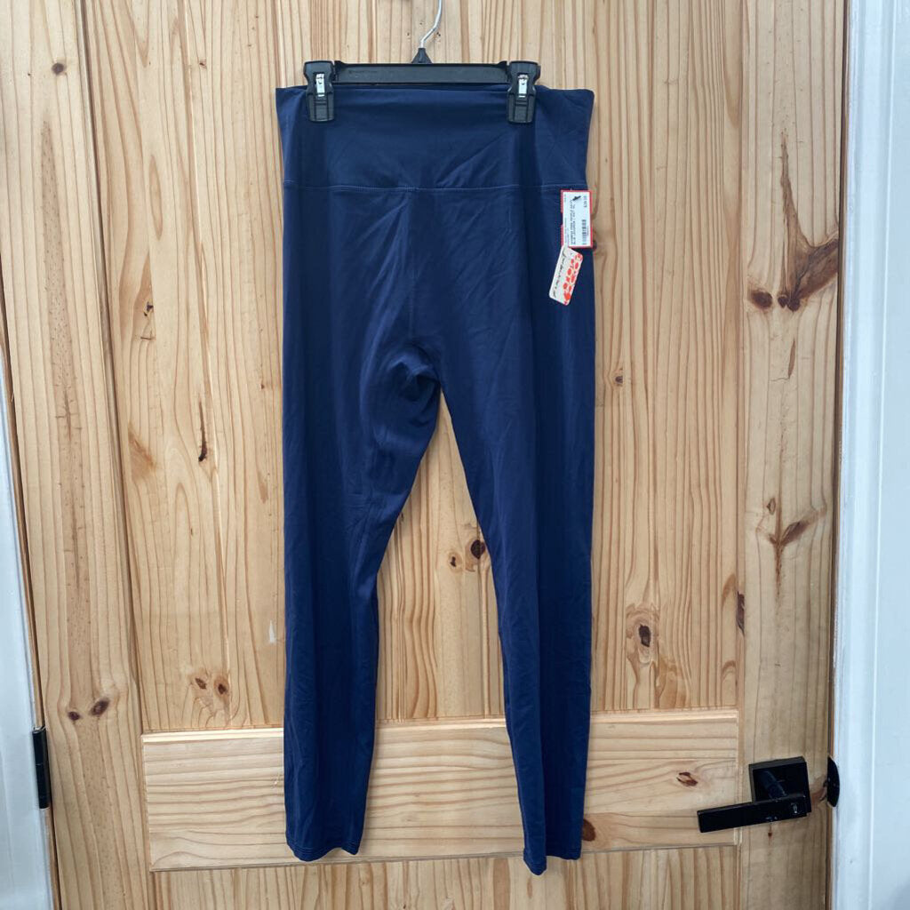 WOMENS FREE PEOPLE NAVY BLUE LEGGINGS L NWT