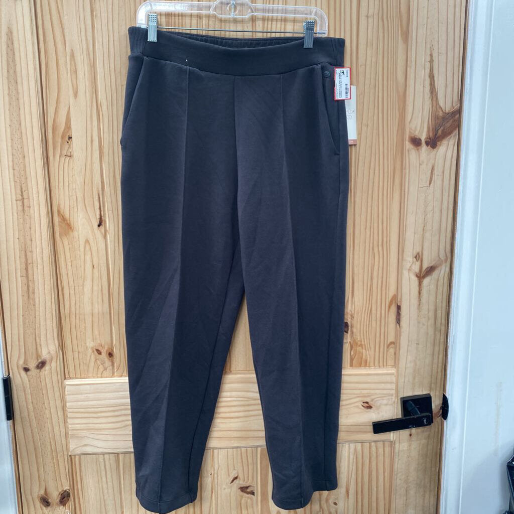 WOMENS CALIA SOFT SCUBA TAPERED PANTS BLK M NWT