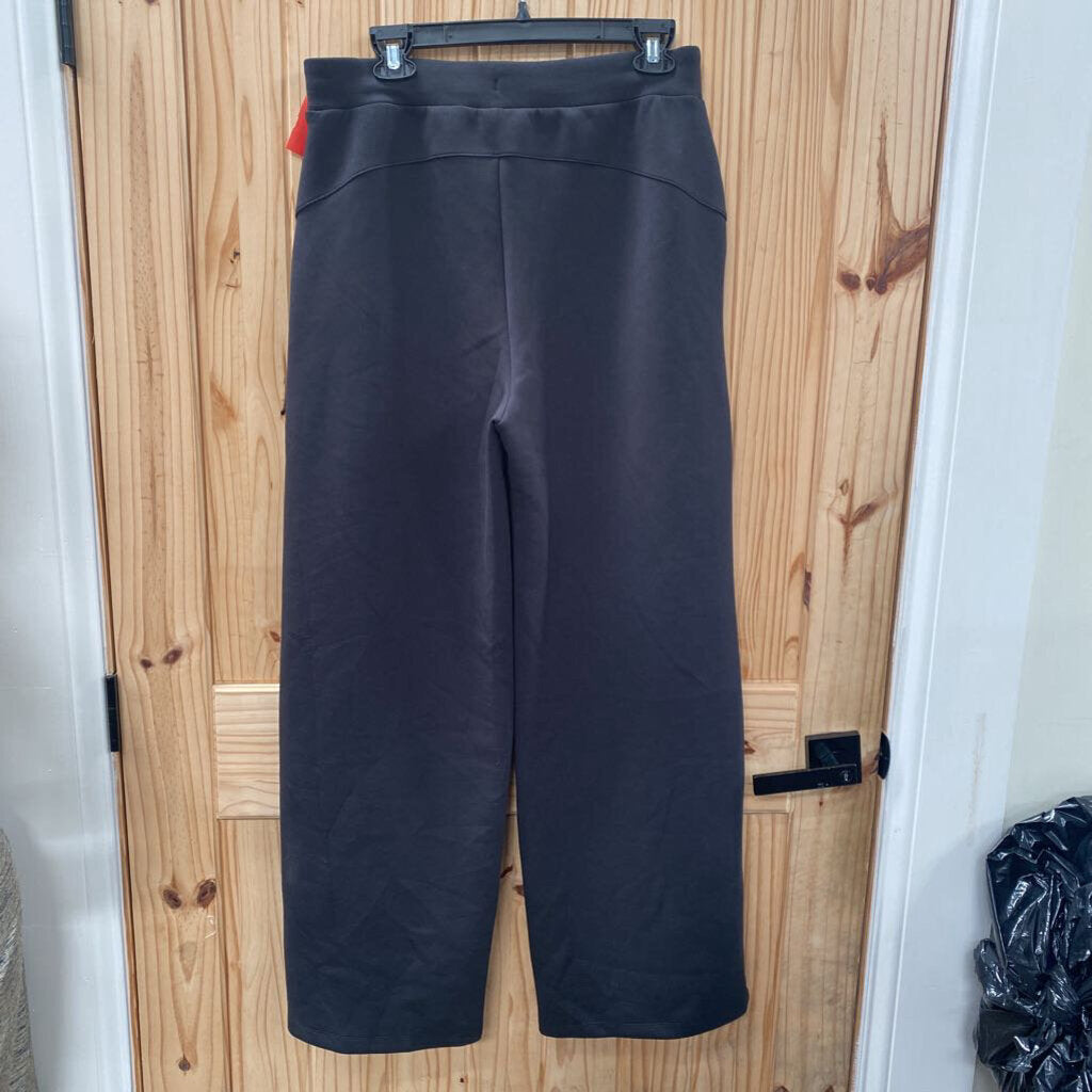 WOMENS CALIA SOFT SCUBA WIDE LEG PANTS BLK L NWT