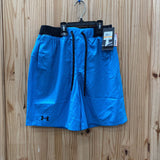 MENS UNDER ARMOUR SHORT LT BLUE/BLK S NWT
