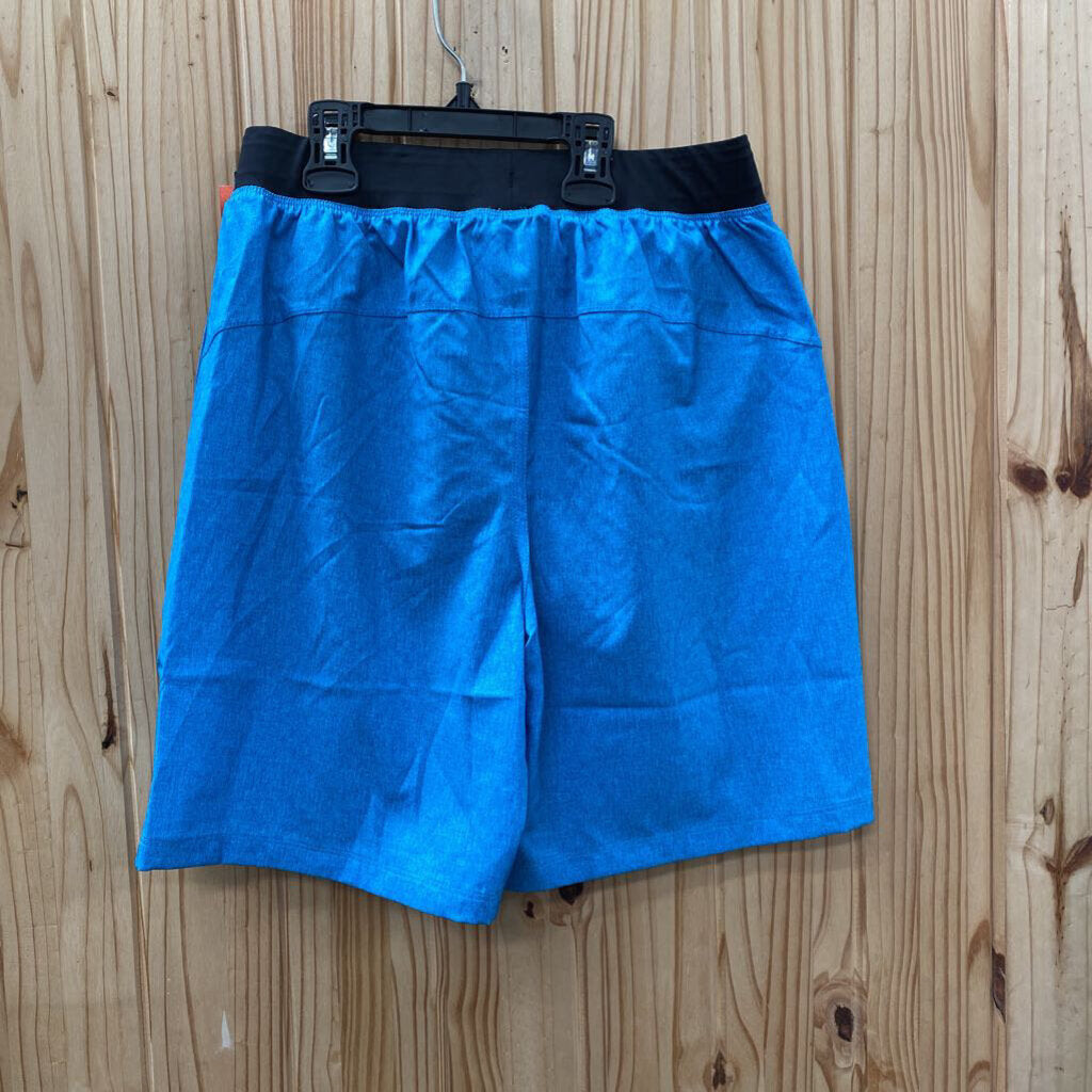 MENS UNDER ARMOUR SHORT LT BLUE/BLK S NWT
