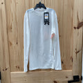MENS UNDER ARMOUR LS WHITE/BLK SHIRT S NWT