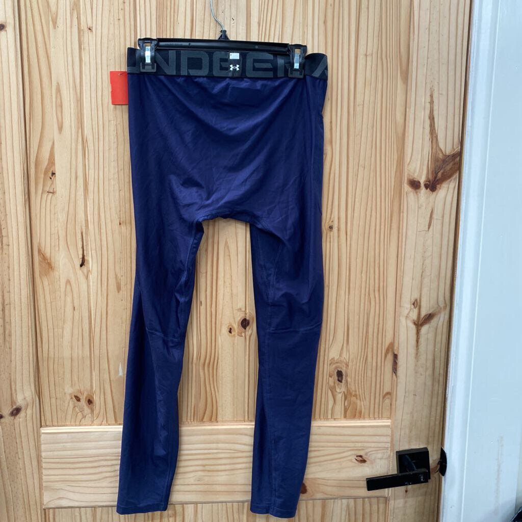 MENS UNDER ARMOUR LEGGINGS NAVY BLUE L NWT