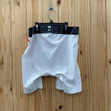 MENS UNDER ARMOUR SHORTS WHITE/BLK L NWT