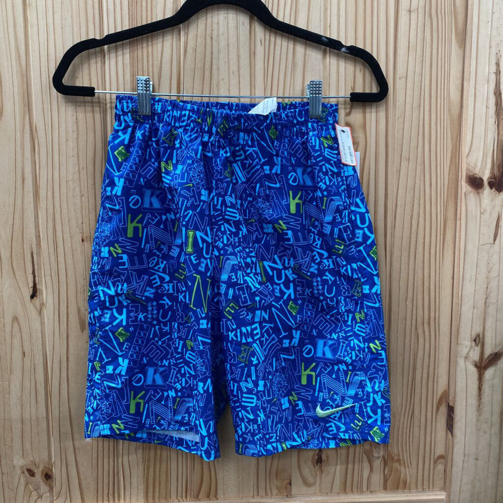 BOYS NIKE SWIM BLUE SHORTS XL 14 NWT
