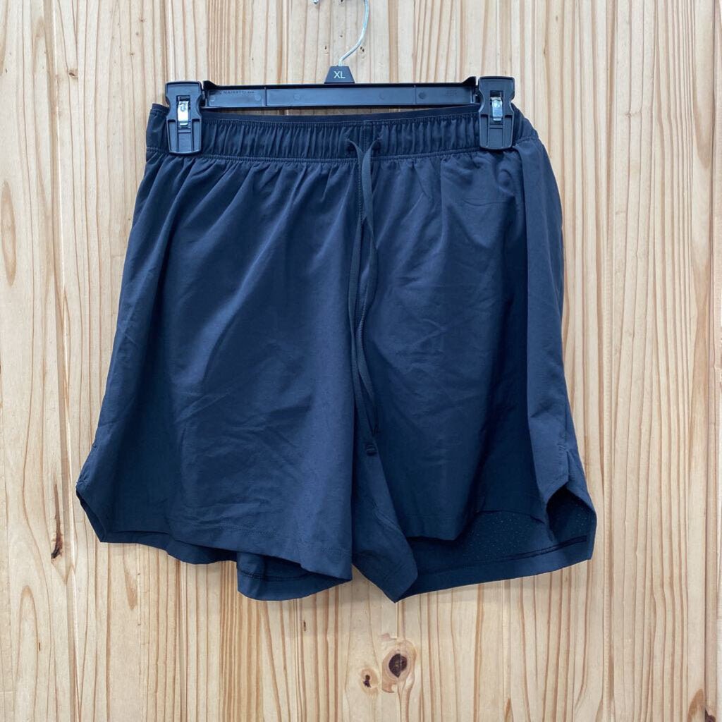 MENS NEW BALANCE BLK SHORTS M NWT