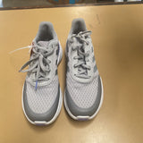 WOMENS ADIDAS SHOES GRAY/PURPLE 8
