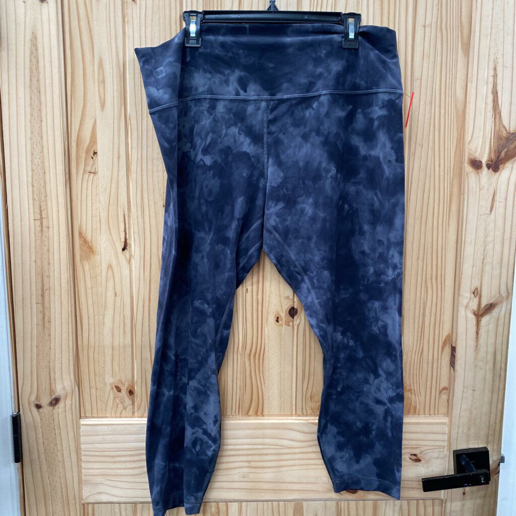 WOMENS LULULEMON GREY/BLK LEGGINGS 20