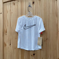 GIRLS NIKE SHIRT WHITE/BLK M 6 NWT
