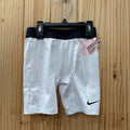 BOYS NIKE SHORTS WHITE/BLK M 6 NWT