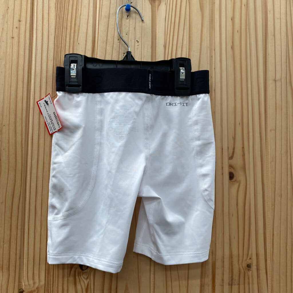 BOYS NIKE SHORTS WHITE/BLK M 6 NWT
