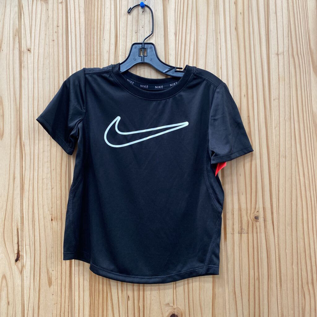 GIRLS NIKE SHIRT BLK/WHITE M 6 NWT