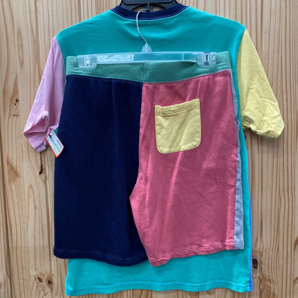 BOY POLO RALPH LAUREN 2PC SET GRAY/GREEN/RED/PINK L 14/16