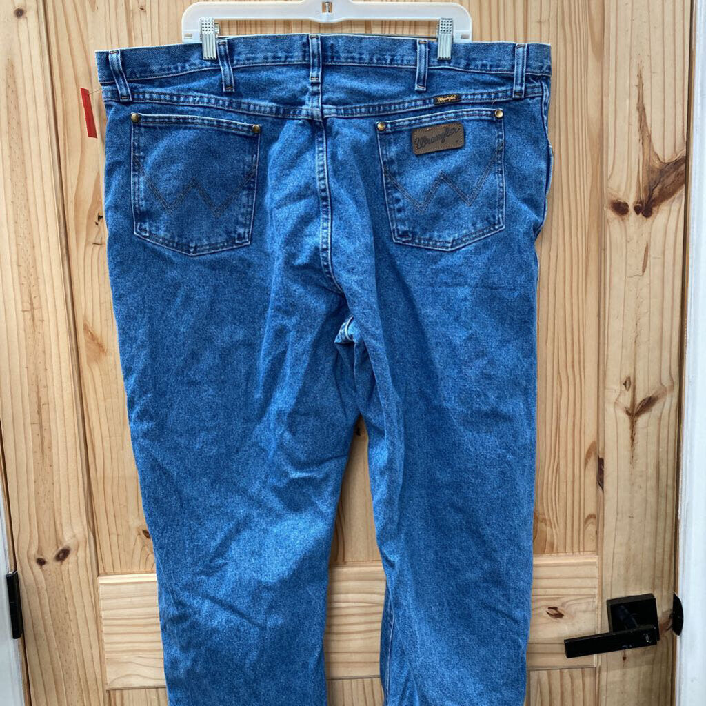 MENS WRANGLER DENIM JEANS 42X32