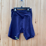 WOMENS HALARA NAVY BLUE BIKER SHORTS M NWT
