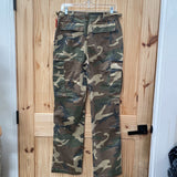 WOMENS GOOD AMERICAN CAMO CARGO PANTS 2 NWT