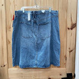 WOMENS GOOD AMERICAN DENIM SKIRT 20 NWTW