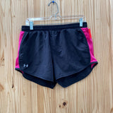 WOMENS UNDER ARMOUR SHORTS BLK/MAGENTA M
