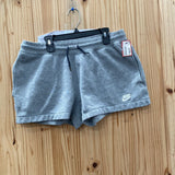 WOMENS NIKE SHORTS GRAY/WHITE M