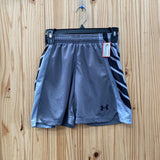 BOYS UNDER ARMOUR SHORTS BLK/GRAY YXS 4/5 NWT