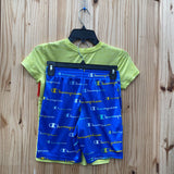 BOYS CHAMPIONS 2PC SET LIME GREEN/ROYAL BLUE 7/8