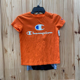 BOYS CHAMPION 2PC SET ORANGE/BLK/GRAY S 7