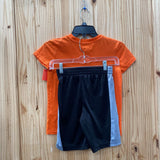 BOYS CHAMPION 2PC SET ORANGE/BLK/GRAY S 7