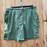 MENS CARIBBEAN JOE GREEN SHORTS XL