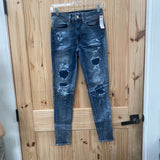 WOMENS AMERICAN EAGLE DENIM DIST. JEANS 2 REGULAR