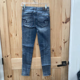 WOMENS AMERICAN EAGLE DENIM DIST. JEANS 2 REGULAR