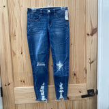 WOMENS AMERICAN EAGLE DENIM DIST. JEANS 4 REGULAR