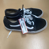 VANS BLK/WHITE MENS 6.5 WOMENS 8