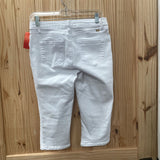 WOMENS 1822 WHITE DENIM CAPRIS 8