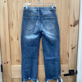 WOMENS RISEN DENIM DIST. JEANS 5