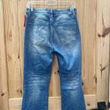 WOMENS RISEN LT DENIM DIST. JEANS 5