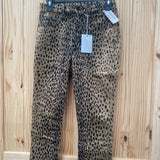 WOMENS GOOD AMERICAN LEOPARD PANTS 4 NWT