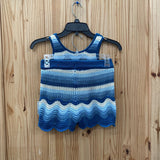 GIRLS HAUTE HIPPIE 2PC SET TEAL/TAN 8 NWT