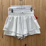 WOMENS JOYLAB WHITE SHORTS XS