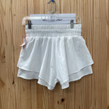 WOMENS JOYLAB WHITE SHORTS XS