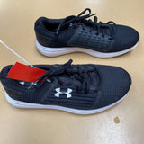 WOMENS UNDER ARMOUR SHOES BLK/WHITE 9