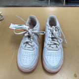GIRLS NIKE AIR FORCE 1S SHOES PINK/WHITE 6Y