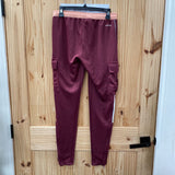 WOMENS ADIDAS CARGO JOGGERS WINE/PEACH S