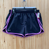 WOMENS UNDER ARMOUR SHORT BLK/PURPLE S