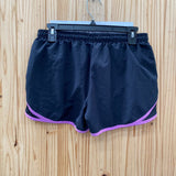 WOMENS UNDER ARMOUR SHORT BLK/PURPLE S