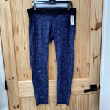 WOMENS UNDER ARMOUR LEGGINGS VIOLET BLUE/BLK XL