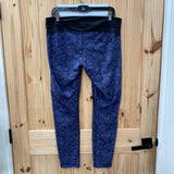 WOMENS UNDER ARMOUR LEGGINGS VIOLET BLUE/BLK XL