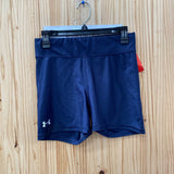 WOMENS UNDER ARMOUR SHORTS NAVY BLUE L