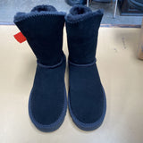 WOMENS STYLE & CO. BLK SUEDE BOOTS 6 NEW