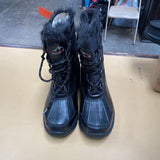 WOMENS NORTIV8 BLKMIDCALF INSULATED SNOW BOOTS 7.5 NEW